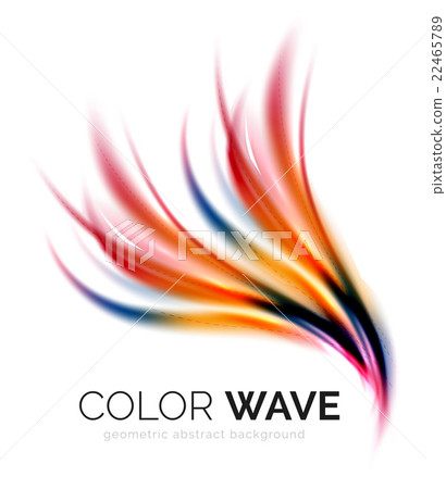 Abstract color wave design element Abstract color wave design element 22465789