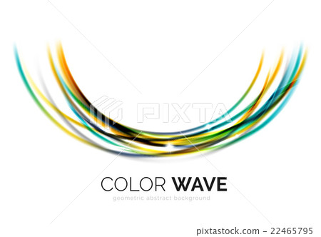 Abstract color wave design element Abstract color wave design element 22465795