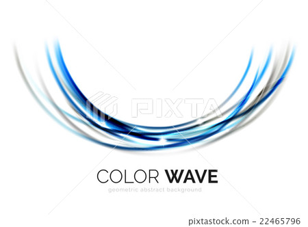 Abstract color wave design element 22465796