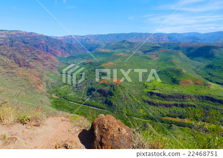 I shot Waimea Canyon on Kauai Island in Hawaii. 22468751