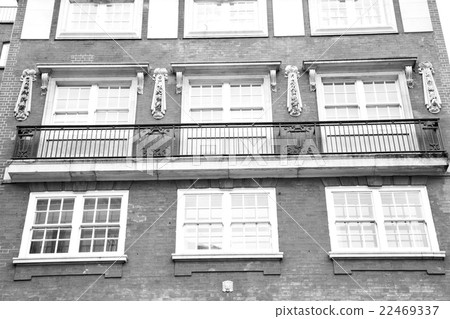 window in europe london old red brick  22469337