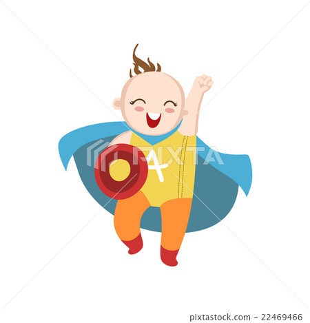 Boy Dressed As Superhero With Shield Boy Dressed As Superhero With Shield 22469466
