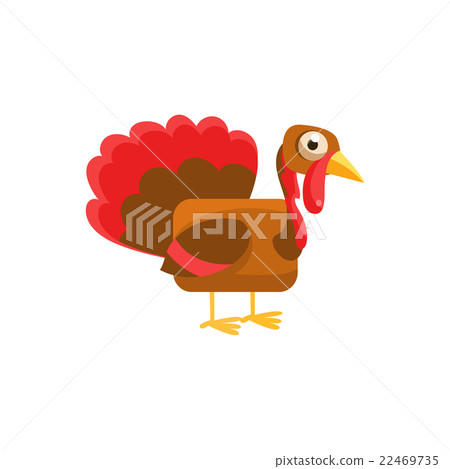 Turkey Simplified Cute Illustration 22469735