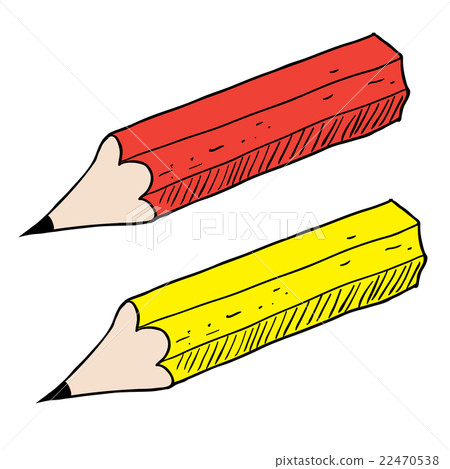 red and yellow pancils 22470538