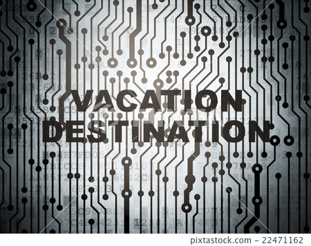Tourism concept: circuit board with Vacation Tourism concept: circuit board with Vacation 22471162