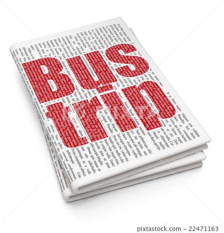 Vacation concept: Bus Trip on Newspaper background 22471163
