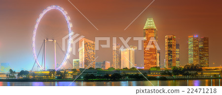 Singapore Skyline and view of Marina Bay 22471218