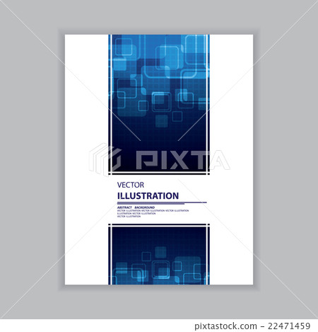 Vector of abstract squares on dark blue 22471459