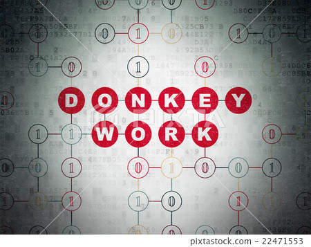 Finance concept: Donkey Work on Digital Data Paper Finance concept: Donkey Work on Digital Data Paper 22471553