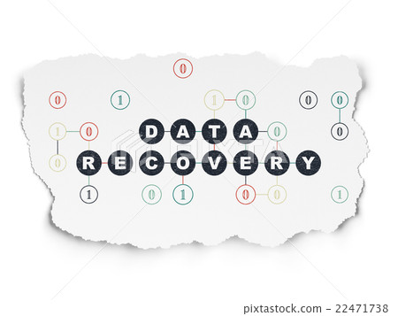 Data concept: Data Recovery on Torn Paper 22471738