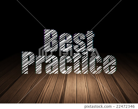 Learning concept: Best Practice in grunge dark 22472346