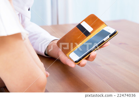 Handjob with handy smart hands Handy handset to operate smartphone 22474036