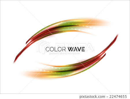 Blurred vector wave design elements 22474655
