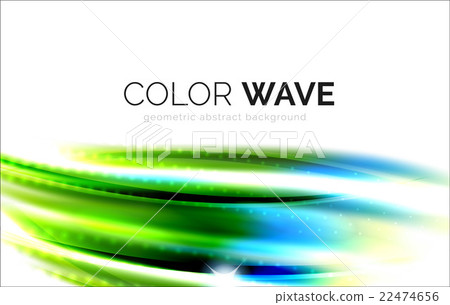 Blurred vector wave design elements 22474656