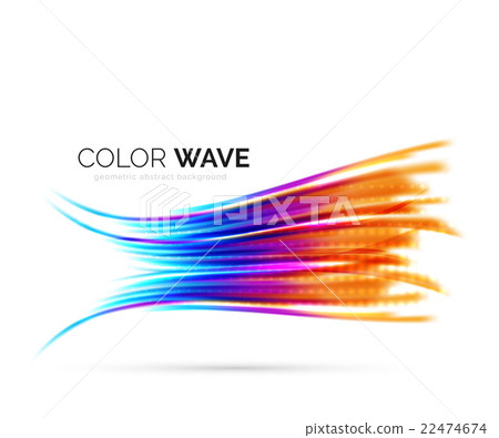 Glossy wave isolated on white background Glossy wave isolated on white background 22474674