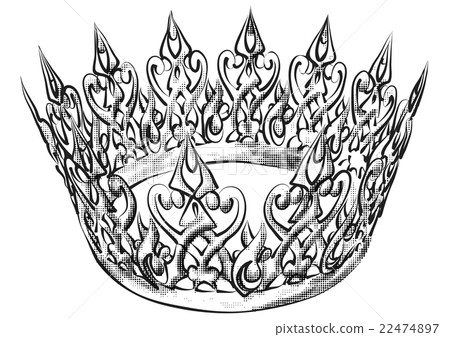 abstract crown on white 22474897