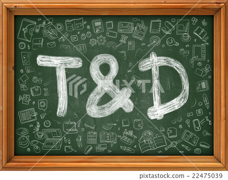 Training and Development Concept. Green Chalkboard Training and Development Concept. Green Chalkboard 22475039
