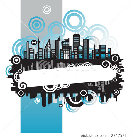 Cityscape, abstract frame, with place for your Cityscape, abstract frame, with place for your 22475711