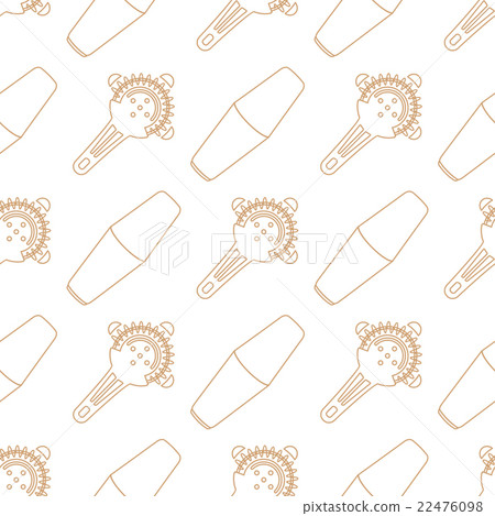 barman equipment contour seamless pattern. barman equipment contour seamless pattern. 22476098