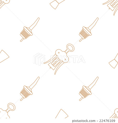 barman equipment contour seamless pattern. barman equipment contour seamless pattern. 22476109