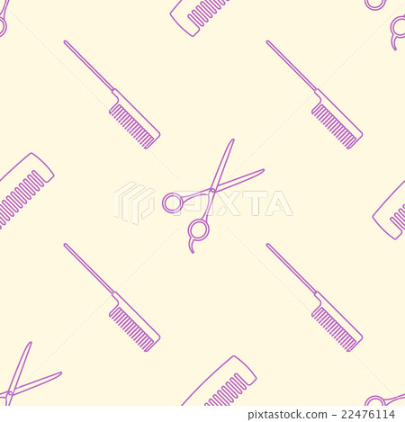 deco hairdresser tools seamless pattern. deco hairdresser tools seamless pattern. 22476114
