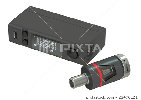 Box Mod e-cigarette, 3D rendering 22476121