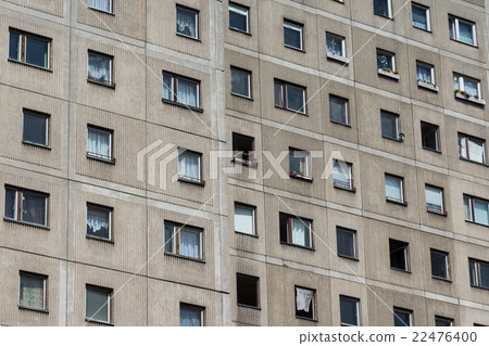 Plattenbau building - gdr building facade 22476400