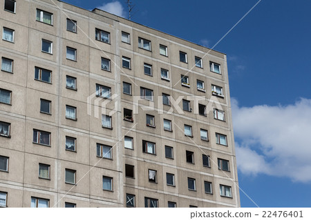 Plattenbau building - gdr building facade 22476401