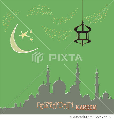 Creative greeting card design for holy month of Creative greeting card design for holy month of 22476509