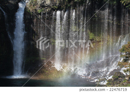 Fujinomiya Shiraito Falls and Rainbow 22476719