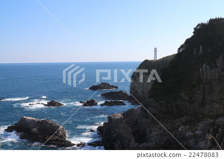Ashizuri Cape Lighthouse seen from the Tengu's Nose Ashizuri Cape Lighthouse seen from the Tengu's Nose 22478083
