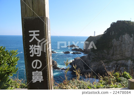 Ashizuri Cape Lighthouse seen from the Tengu's Nose Ashizuri Cape Lighthouse seen from the Tengu's Nose 22478084