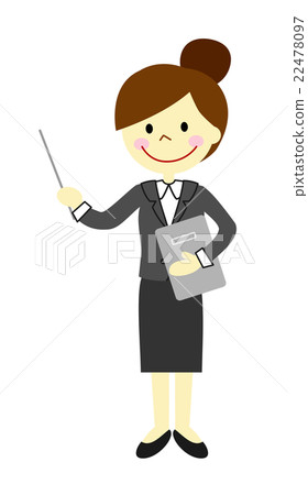 有指向的棍子女商人 22478097