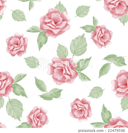 Beautiful hand-drawn flowers. Floral seamless patt Beautiful hand-drawn flowers. Floral seamless patt 22479598