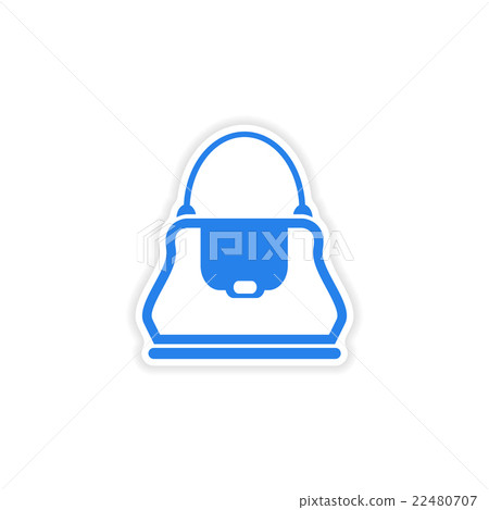 stylish paper sticker on white background ladies stylish paper sticker on white background ladies 22480707