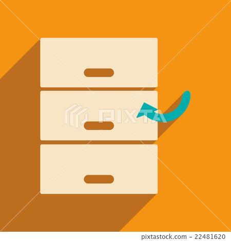 Flat with shadow icon and mobile application files 22481620