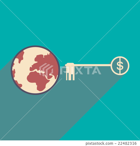 Flat design modern vector illustration icon Globe 22482316