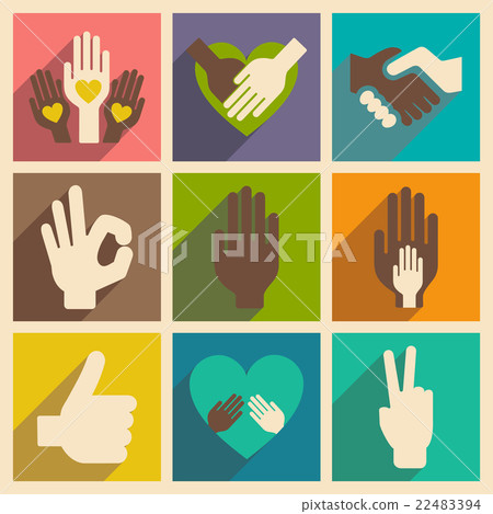 Flat with shadow concept and mobile application Flat with shadow concept and mobile application 22483394