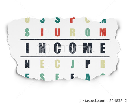 Finance concept: Income in Crossword Puzzle Finance concept: Income in Crossword Puzzle 22483842