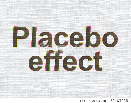 Medicine concept: Placebo Effect on fabric texture 22483958