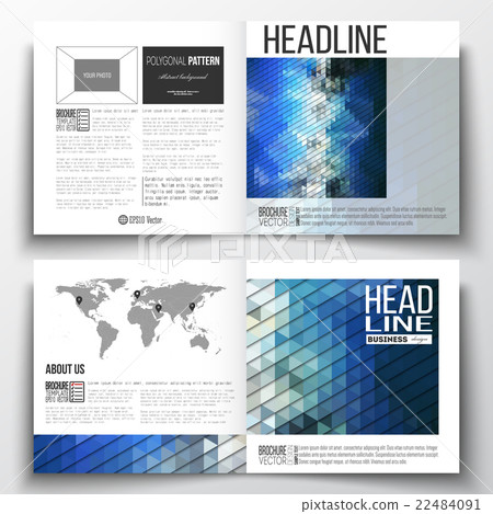 Set of square design brochure template. Abstract Set of square design brochure template. Abstract 22484091