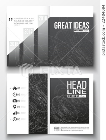 Set of business templates for brochure, magazine Set of business templates for brochure, magazine 22484094