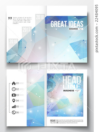 Set of business templates for brochure, magazine Set of business templates for brochure, magazine 22484095