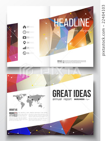 Set of business templates for brochure, magazine Set of business templates for brochure, magazine 22484103