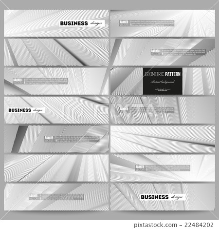 Set of modern vector banners. Abstract lines 22484202