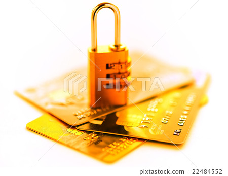 Credit cards and key 22484552