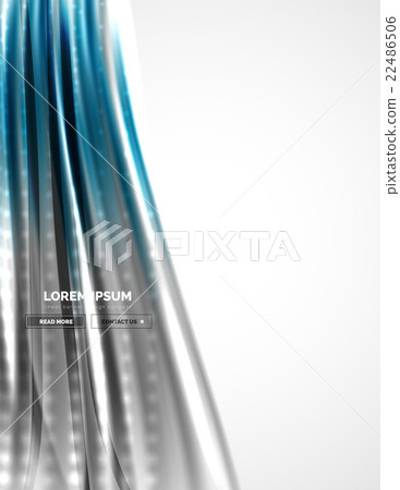 Shiny metallic wave curtain. Abstract background Shiny metallic wave curtain. Abstract background 22486506