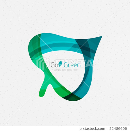 Green concept, geometric design eco leaf Green concept, geometric design eco leaf 22486606