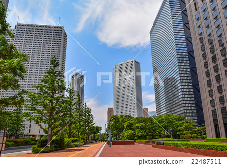 High-rise building in Tokyo · business area High-rise building in Tokyo · business area 22487511