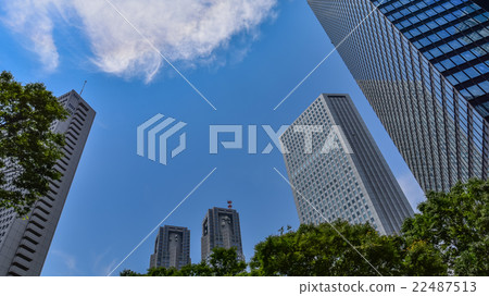 High-rise building in Tokyo · business area High-rise building in Tokyo · business area 22487513